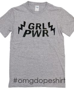 Grl pwr lightning bolt shirt