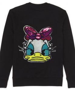 Daisy Duck Face Sad Sweatshirt Back