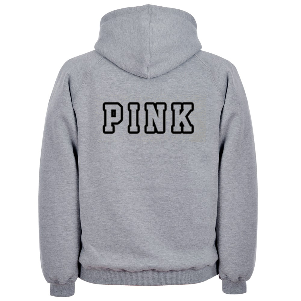 pink black and white hoodie