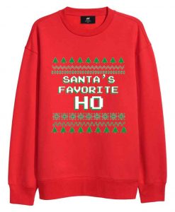 Santa’s Favorite HO Christmas Sweatshirt