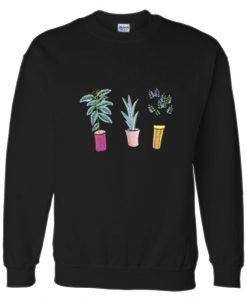 Three Potted Plants Sweatshirt