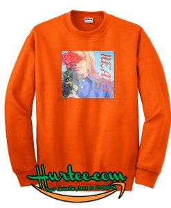 Buy Uss My Heart Orange Sweatshirt