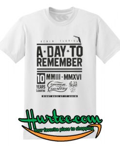 a day to remember t shirt
