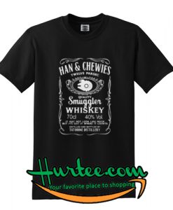 Han and Chewies twelve parsec quality Smuggler whiskey shirt