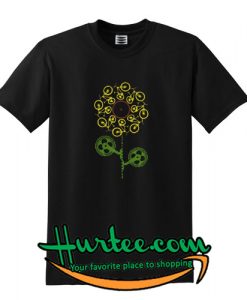 Biker Sunflower T Shirt