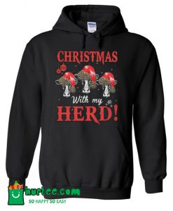 Christmas With My Herd Cows Hoodie