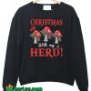 Christmas With My Herd Cows Sweatshirt