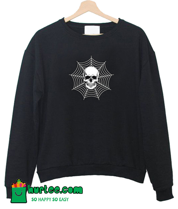 Skull Head Cobweb Sweatshirt