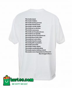 The New York Times Truth Back T-Shirt
