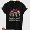 Pawsome Dog Christmas T-Shirt