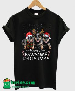 Pawsome Dog Christmas T-Shirt