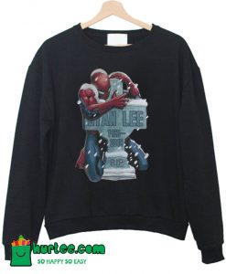 Spider Man Hug Grave Stan Lee Sweatshirt