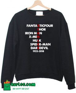 Stan Lee Name Heroes Sweatshirt