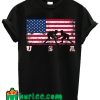 American Flag Wrestling T Shirt