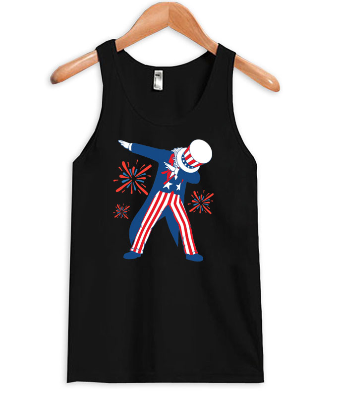 Dabbing Uncle Sam Tanktop