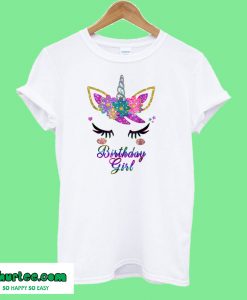 Unicorn Birthday Girl T-shirt