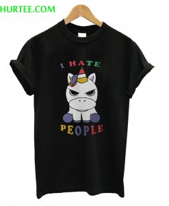 Baby Unicorn I Hate People T-Shirt