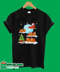 Chow Chow Reindeer Christmas Santa Claus T-Shirt