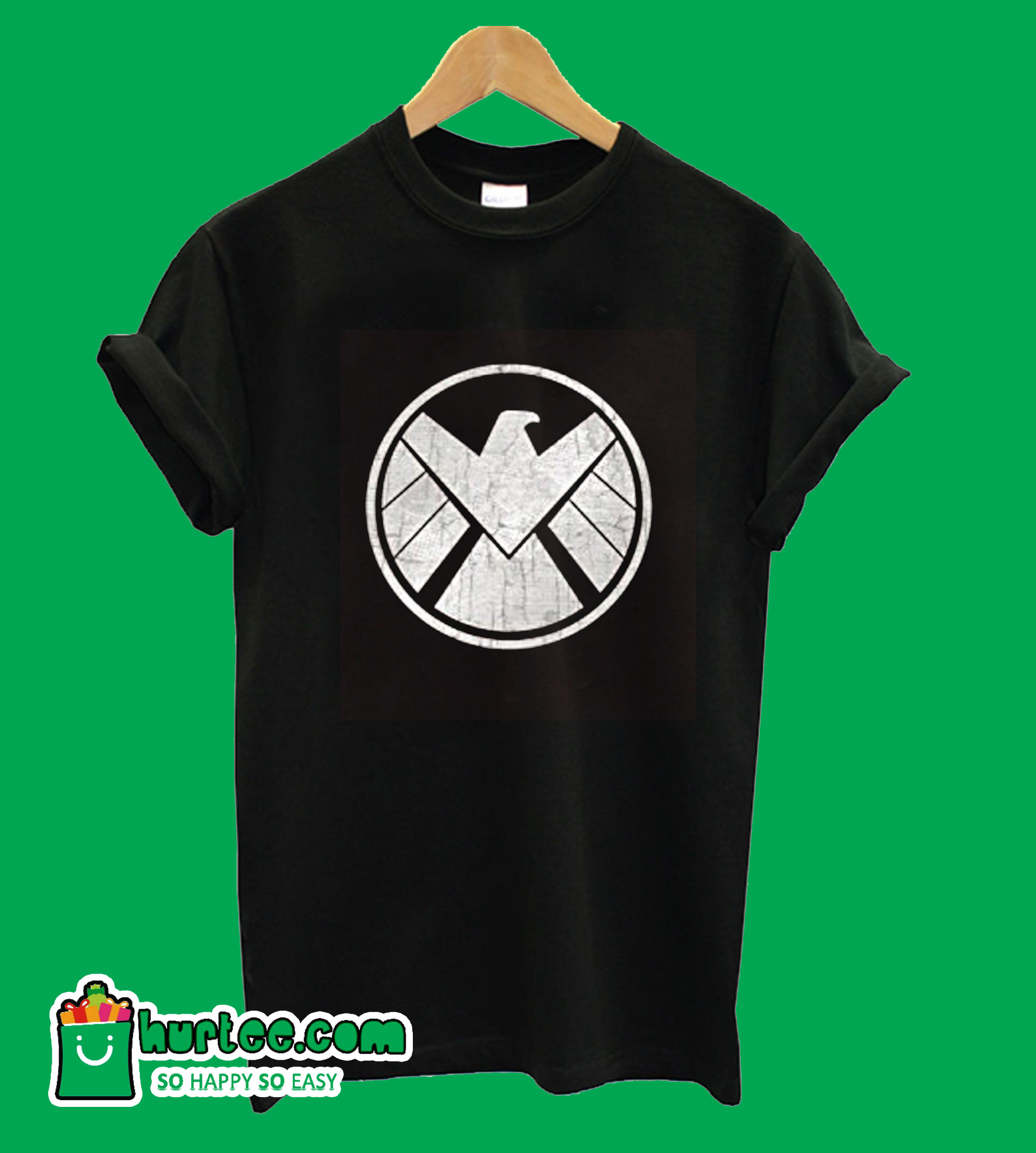 Marvel Agents of S.H.I.E.L.D. Grungy Logo Vintage T-Shirt