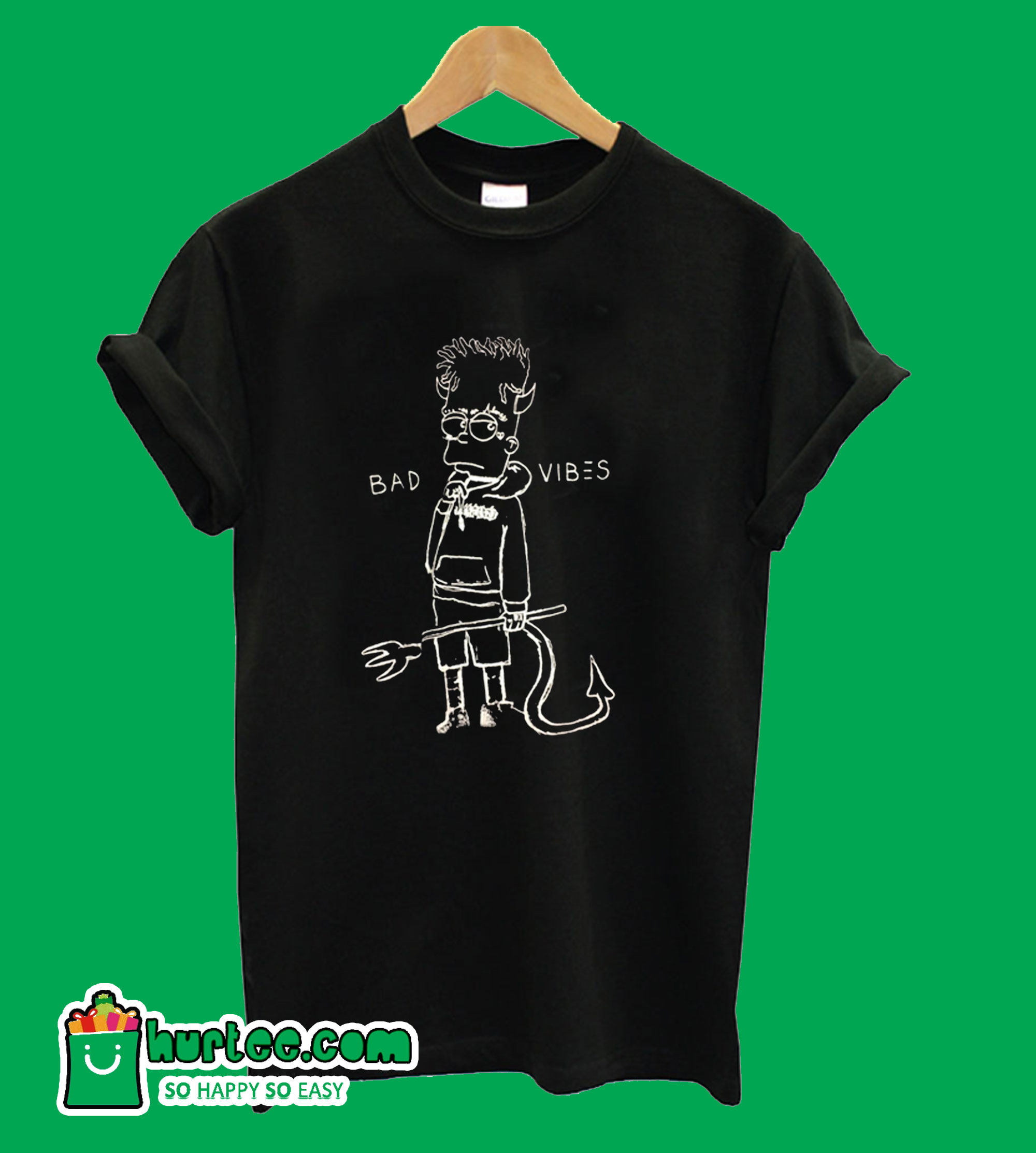 Bad Vibes Bart Simpson T shirt