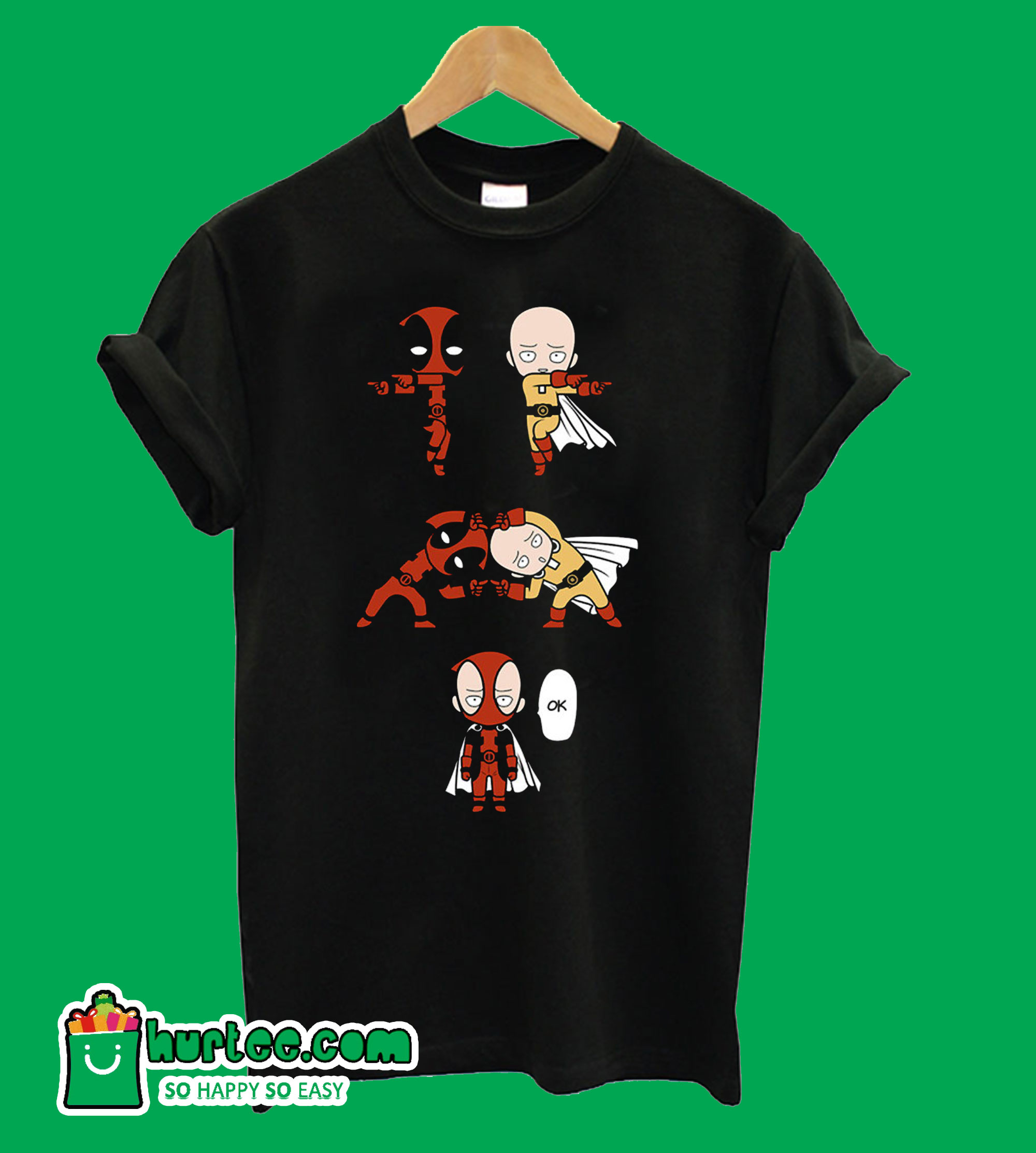 Deadpool One Punch Man Fussion T-Shirt Deadpool One Punch Man Fussion T-Shirt