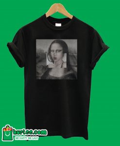 Mona Lisa Lollipop Lips T shirt