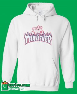 Peppa Pig X Thrasher Parody Hoodie