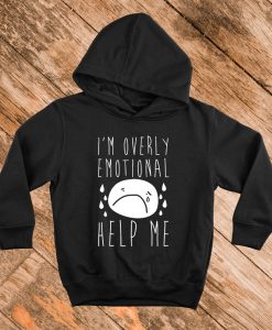 Black Emotional Hoodie