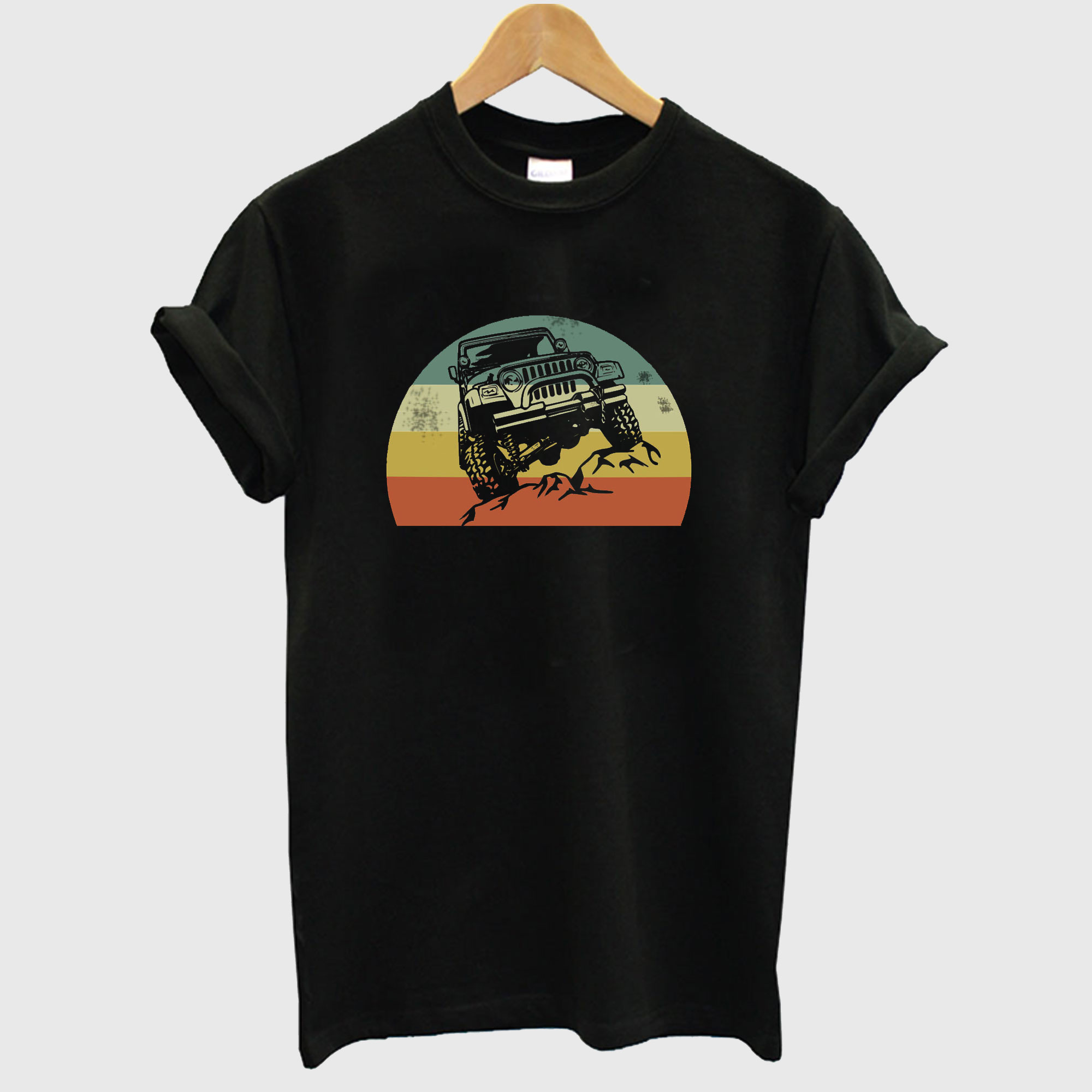 Jeeps Retro 70s Sunset T Shirt