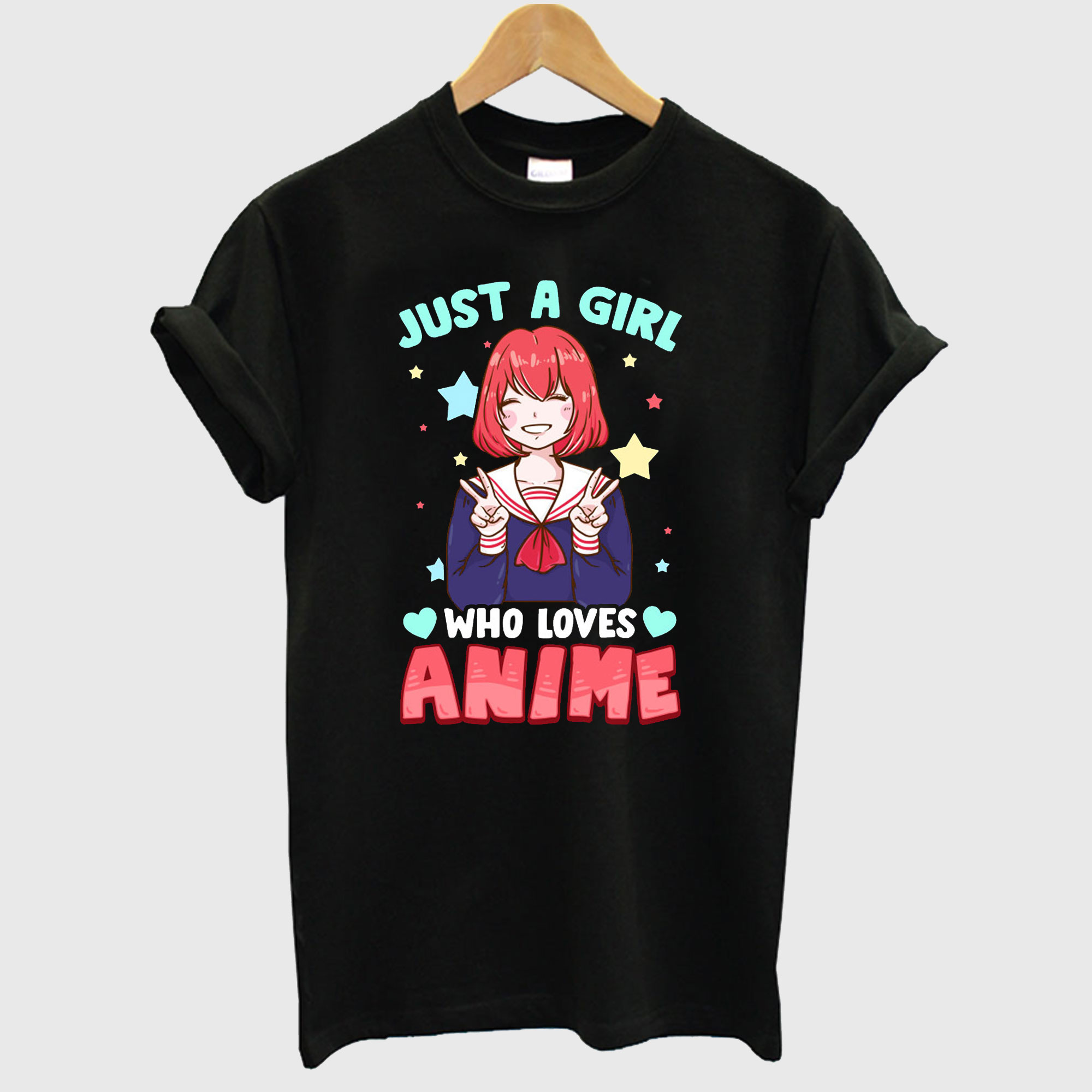 Just A Girl Who Loves Anime Kawaii T Shirt
