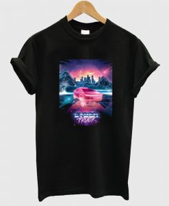 Vaporwave SynthWave Cyber Truck T Shirt