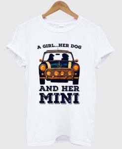 A Girl Her Dog And Her Mini T Shirt