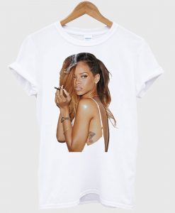 Rihanna Smoking Cigarette T Shirt