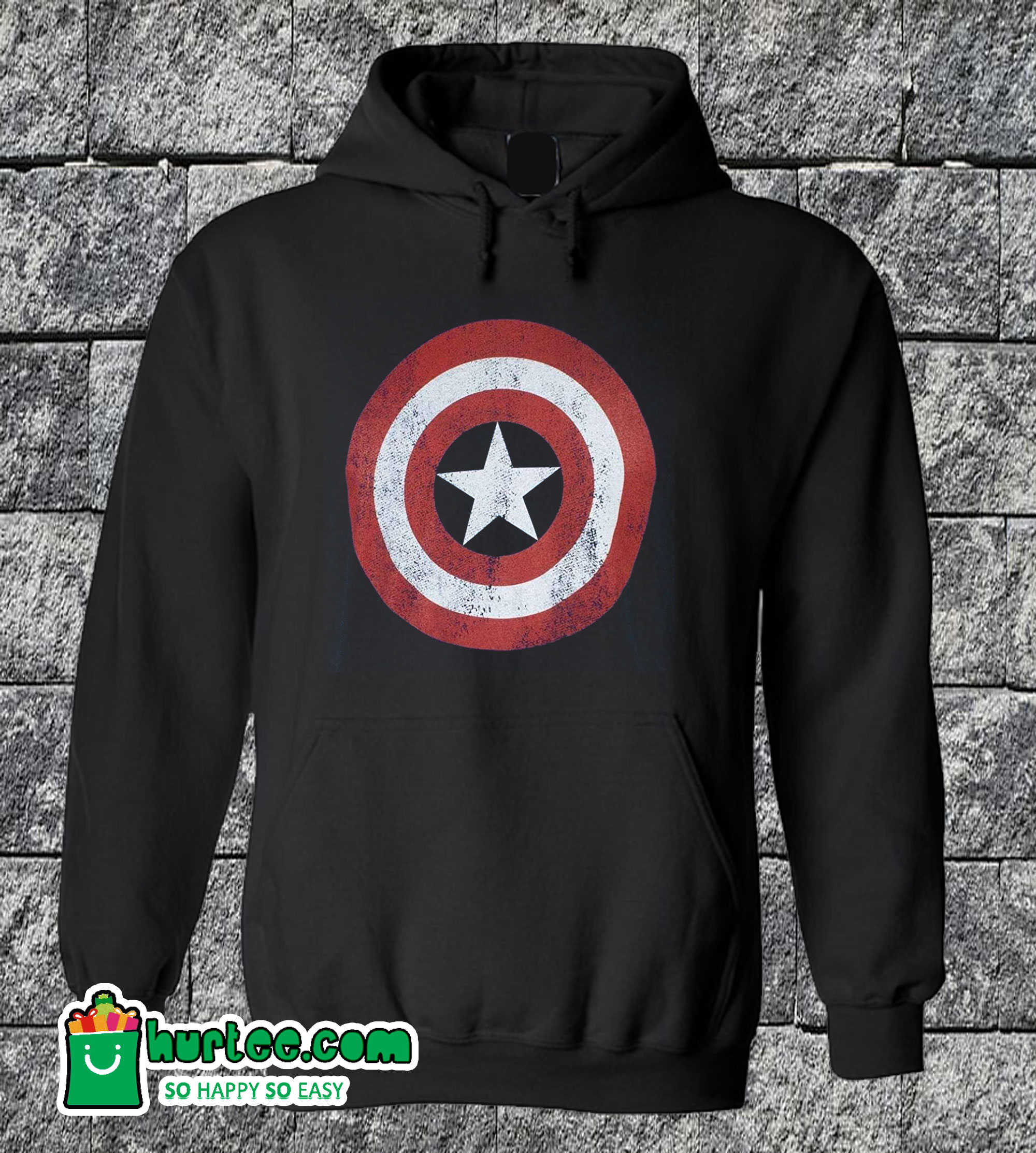 Captain America logo Hoodie