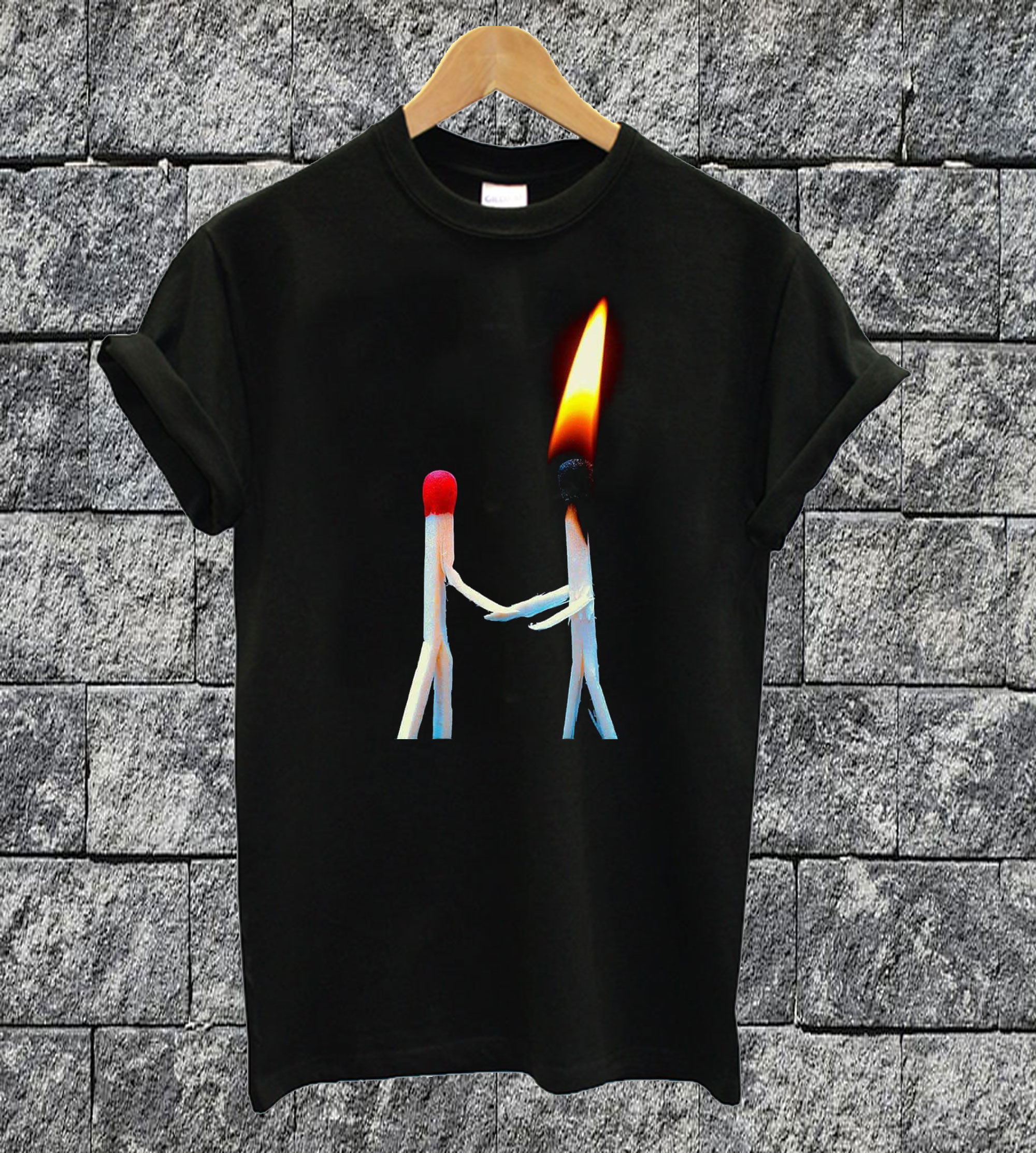 Cartoon Matches T-shirt