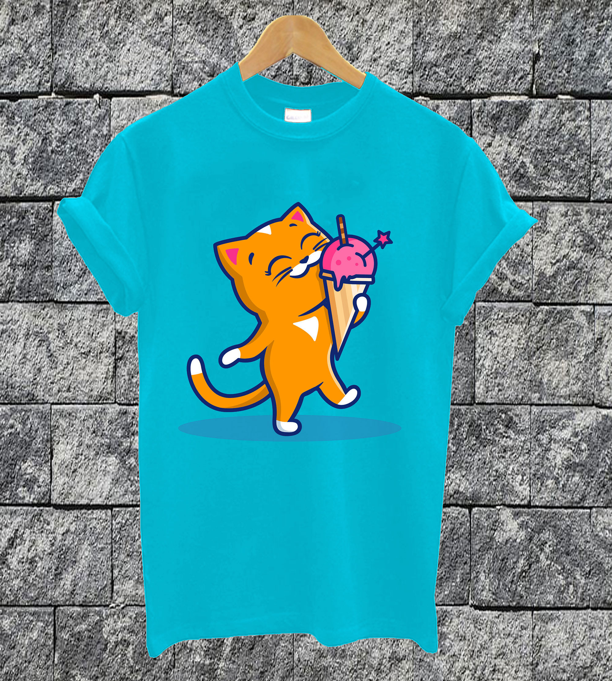Cat Eat Ice Cream T-shirt
