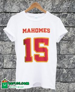 Mahomes 15 White T-shirt