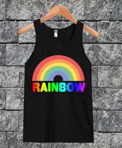 Rainbow Text Tanktop
