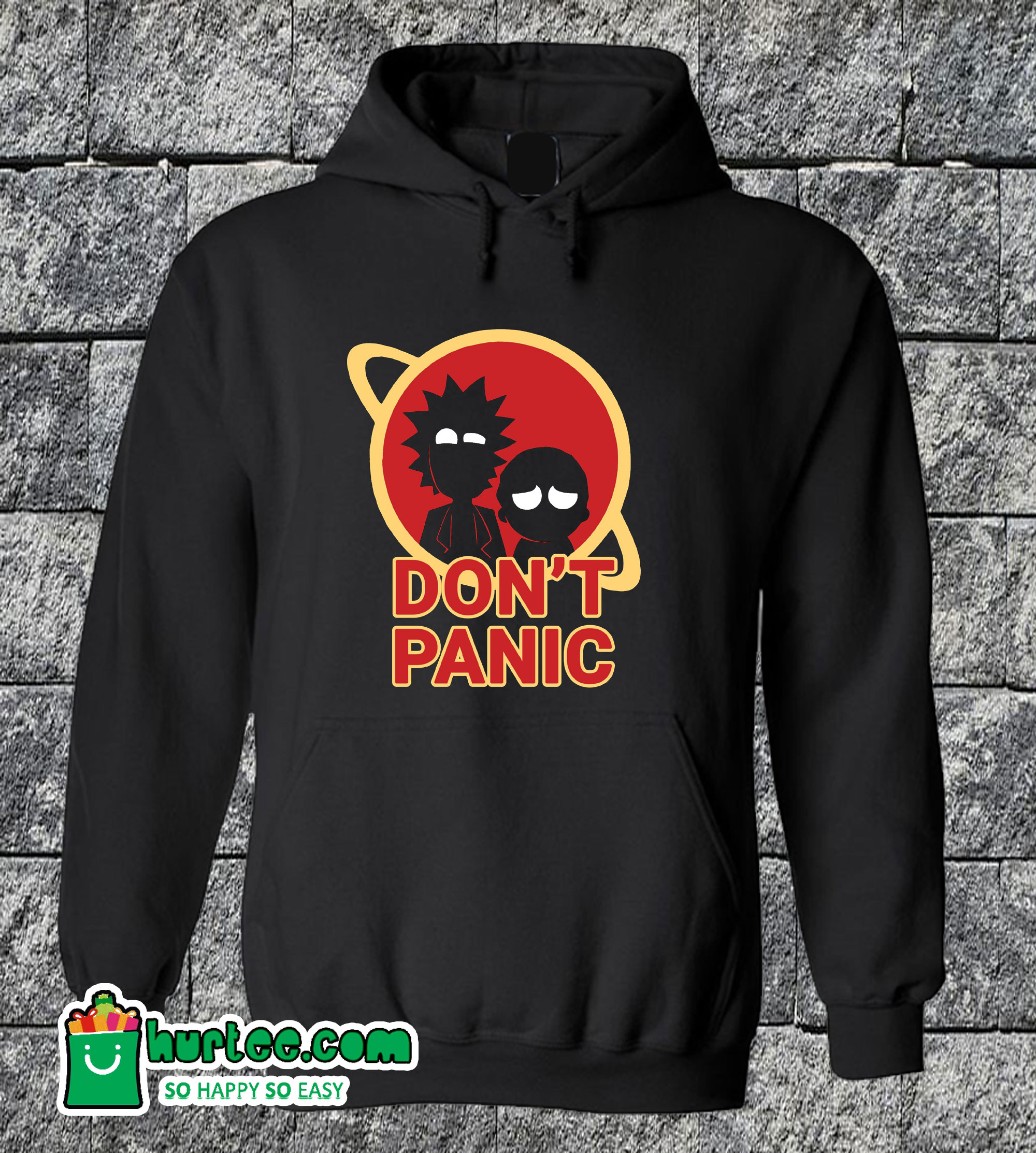Rick And Morty Don't Panic Hoodie