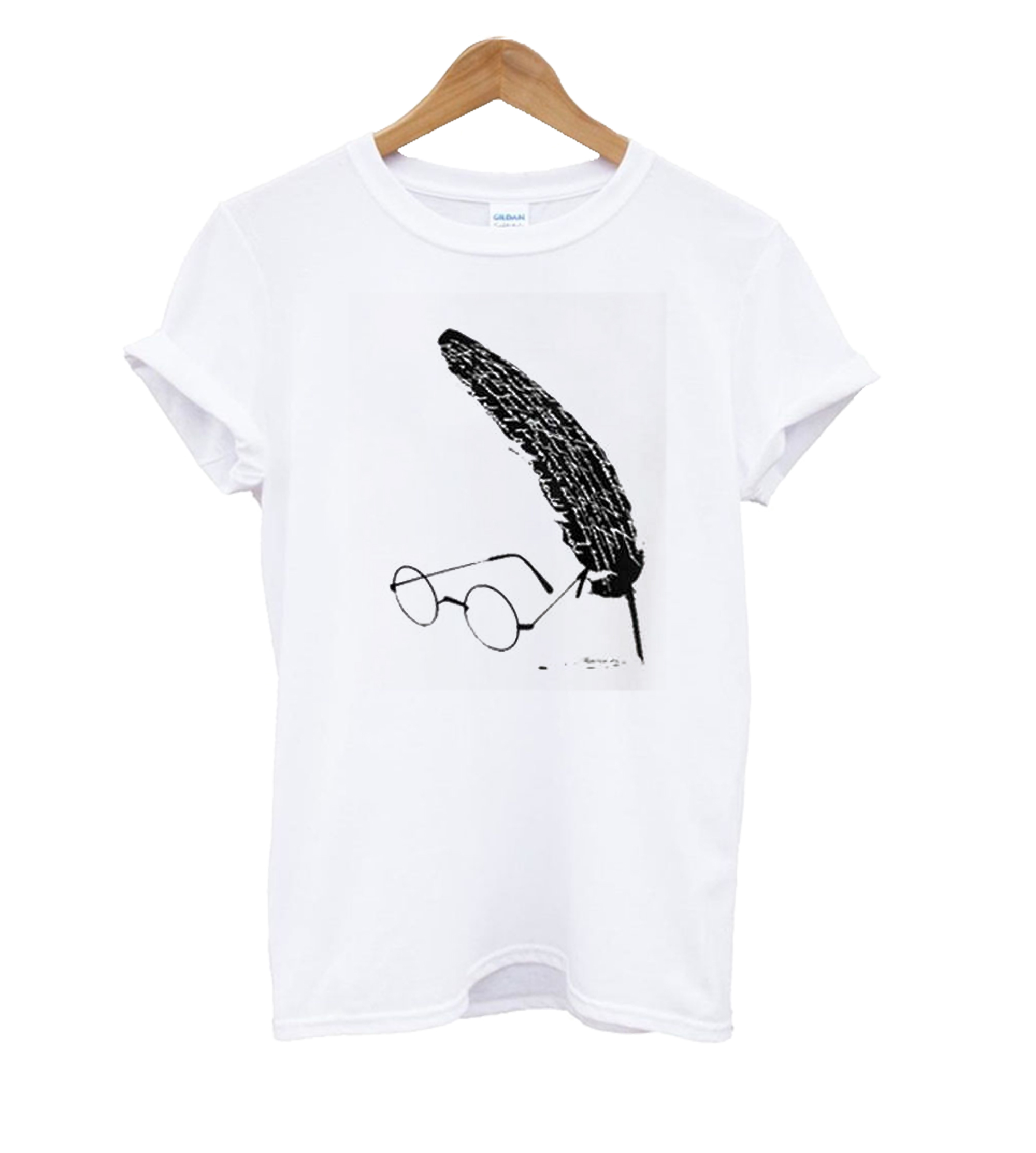 Glasses and Feather T-shirt