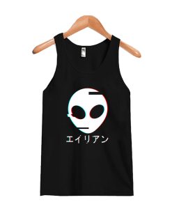 Alien Japanese Vaporwave Tank Top