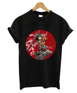 Attack on Titan Mikasa Ackerman - Red Circle T-Shirt