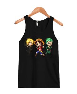 Luffy, Zoro and Sanji Chibis Tank Top