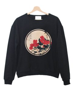 Old japanese flower painting Sweatshirt