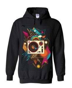 Retro Rainbow Turntable Hoodie