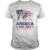 America 4th July Independence Day T-shirt