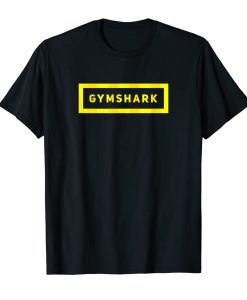 Gym Shark yellow lines T-shirt