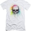 Watercolor Skull T-shirt