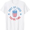 Happy Fourth of July Liver fine T-shirt