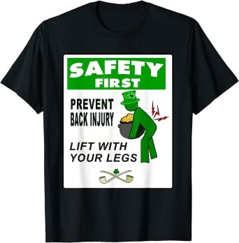 Safety First St.Patrick Day T-shirt